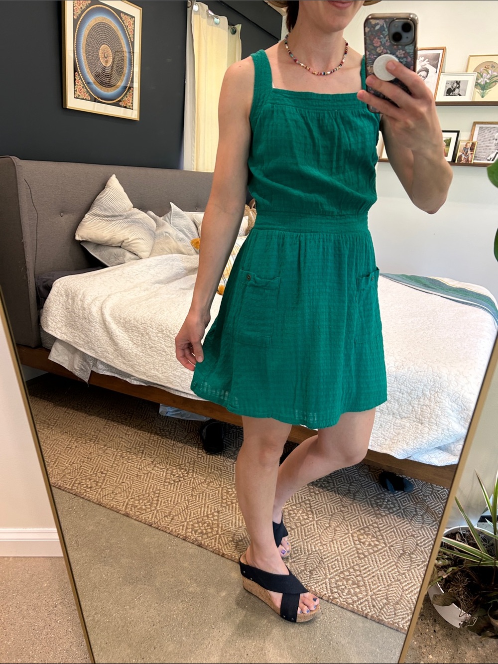 Universal Thread Emerald Green Sleeveless Mini Dress